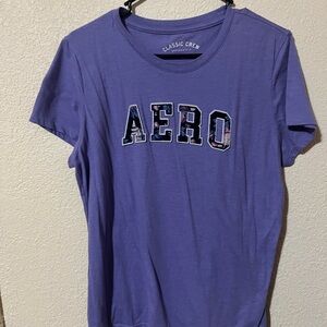 Aeropostale Lavender Classic Crew Tee